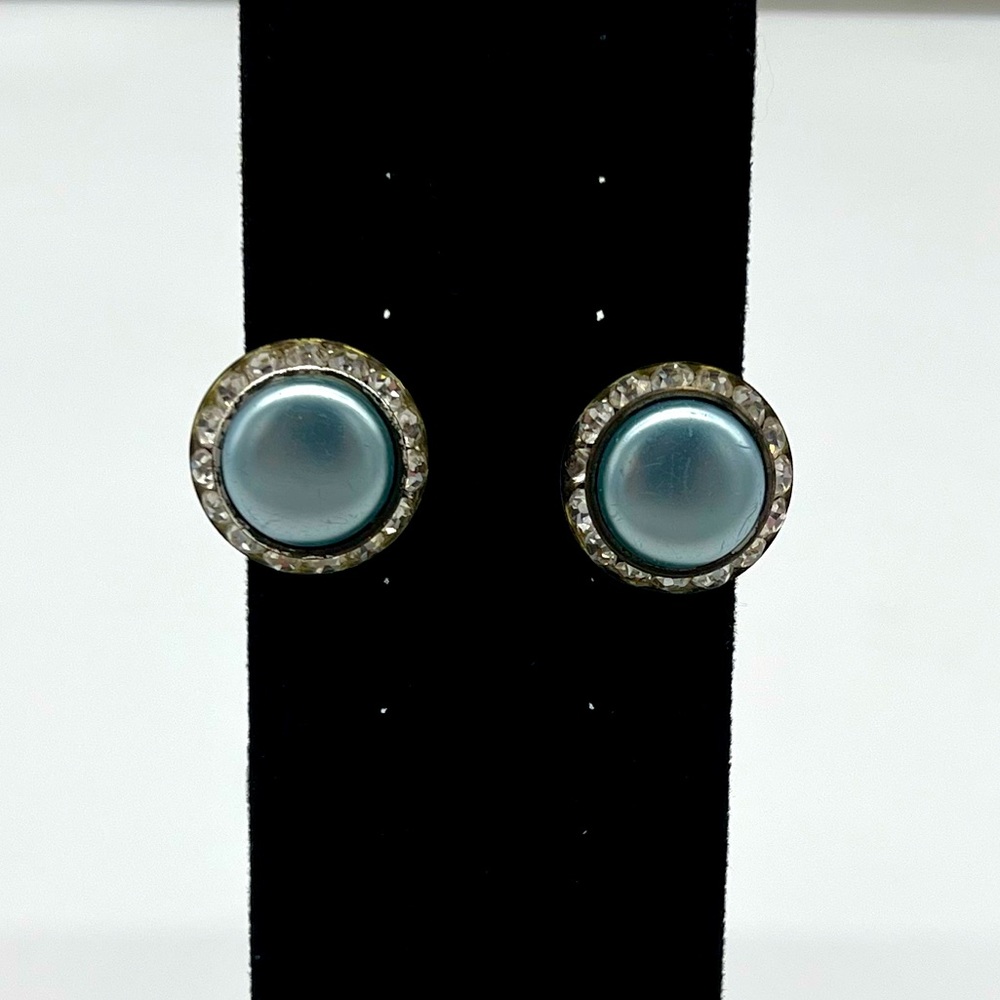 Vintage Clip On Beaded Earrings